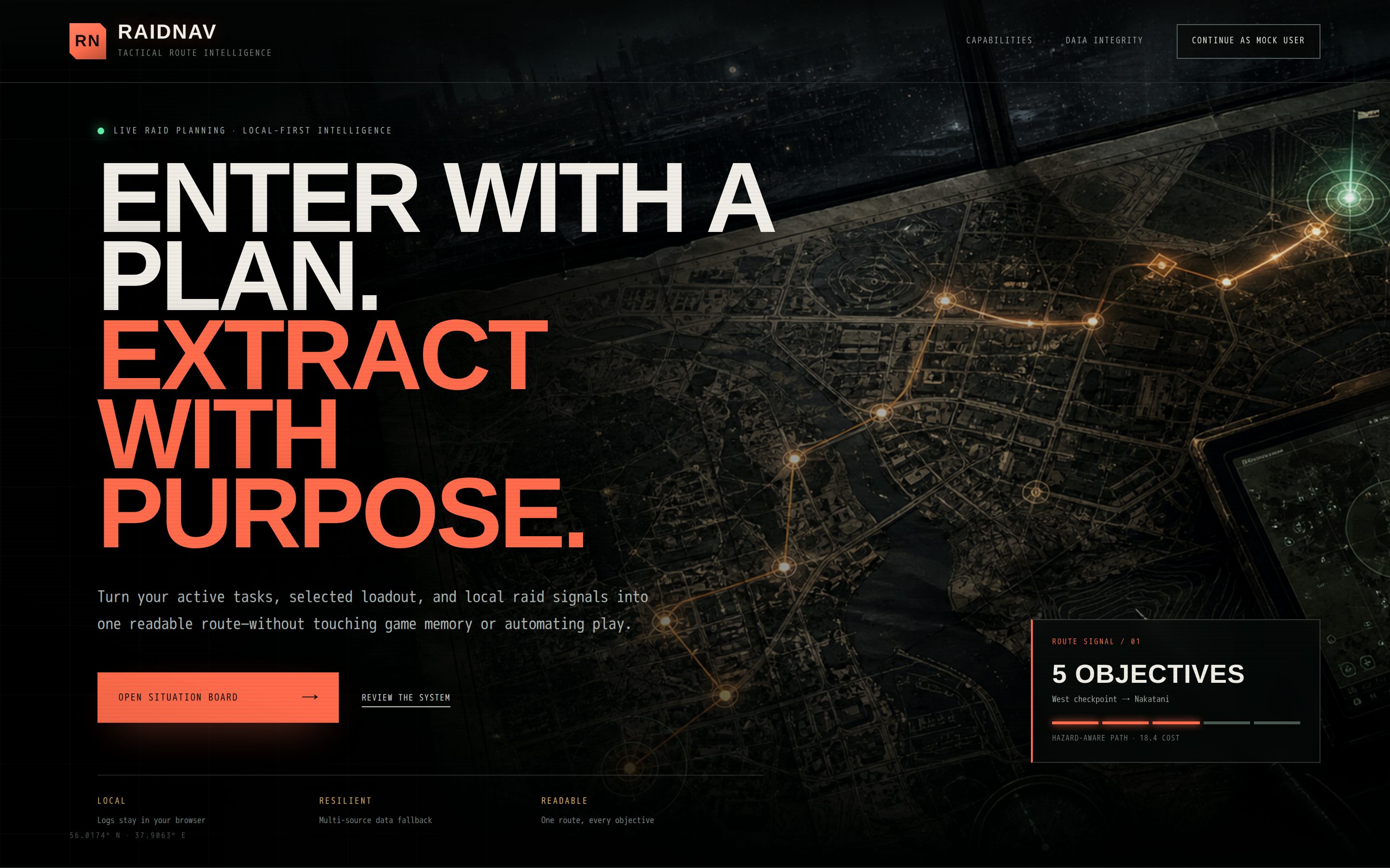 Raid-Nav website