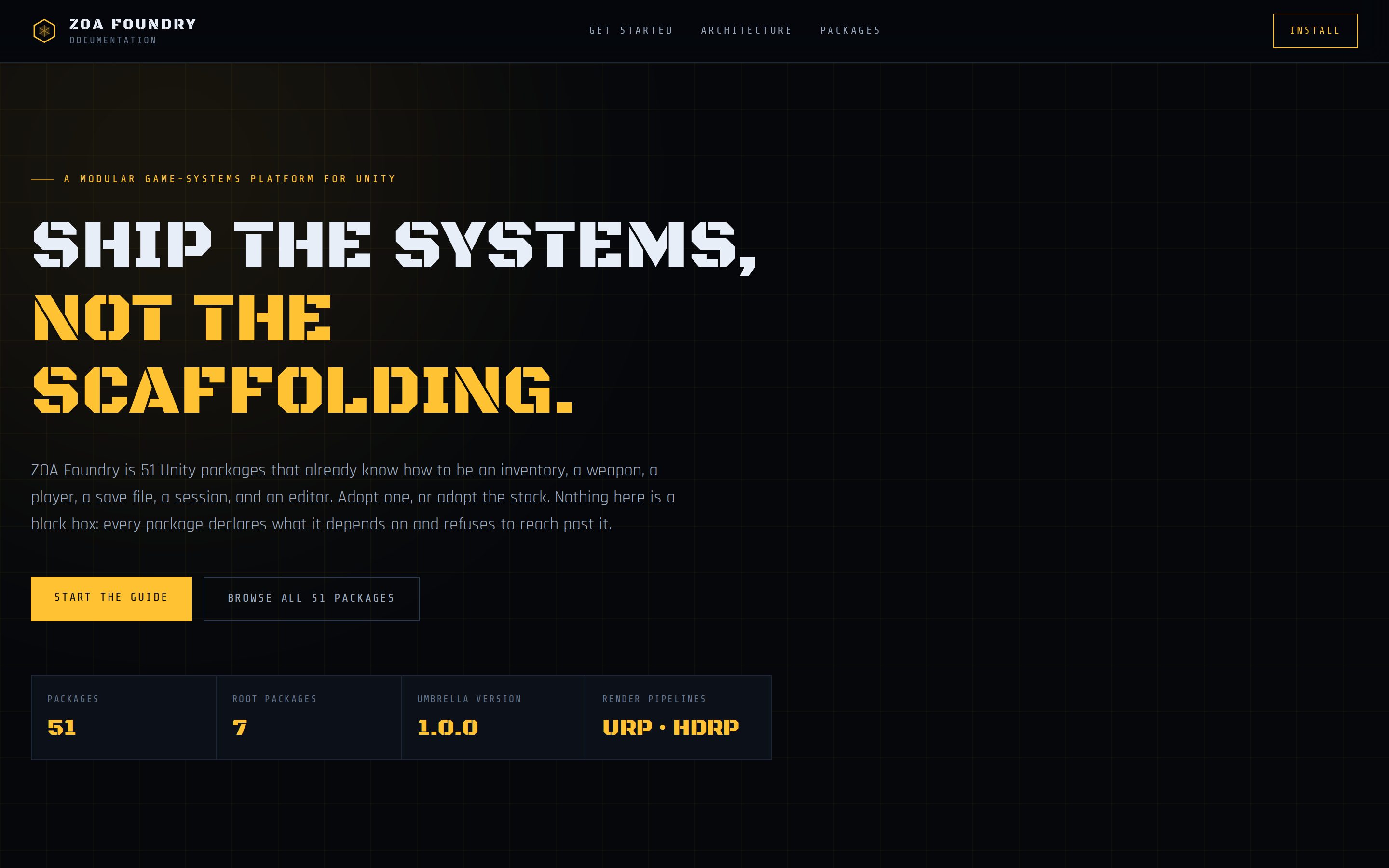 ZOA Foundry website